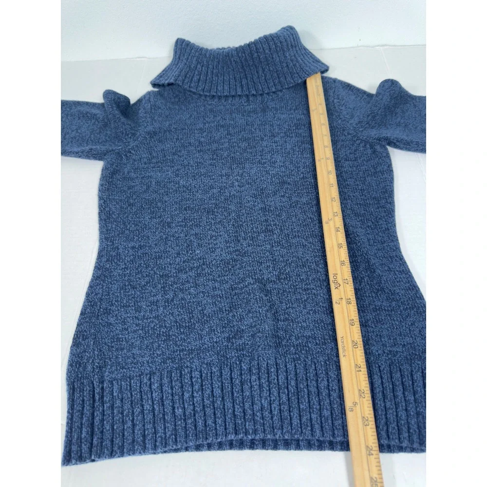 Lauren Jeans Co Ralph‎ Lauren Cowl Neck Sweater Blue  Womens M Prep Coastal lUX